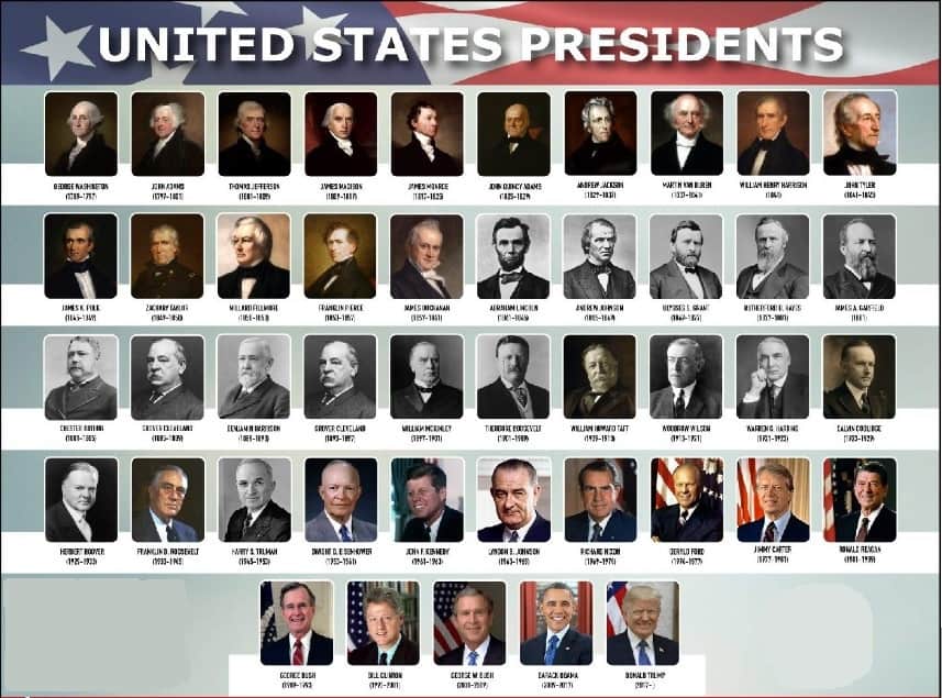 presidents of the united states of america