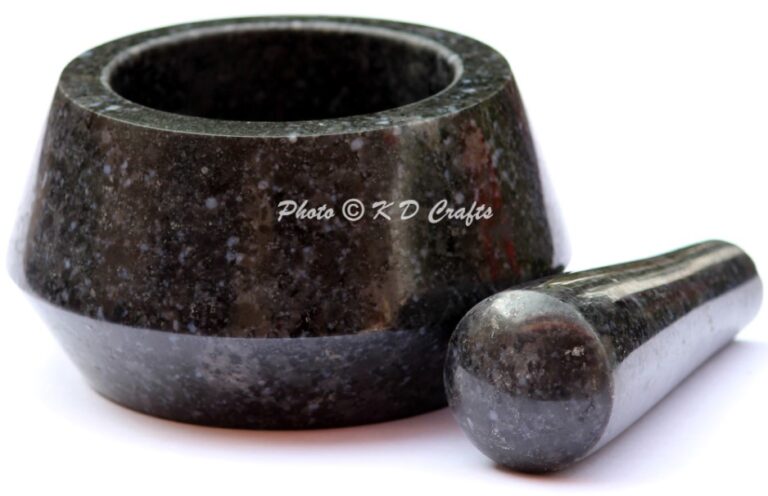 Unique Marble Mortar Pestle