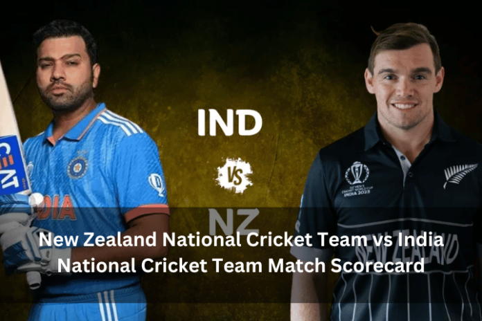 New Zealand National Cricket Team vs India National Cricket Team Match Scorecard