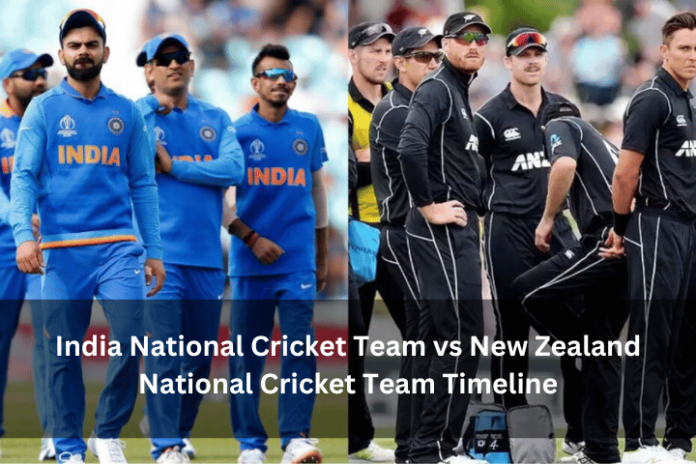 India National Cricket Team vs New Zealand National Cricket Team Timeline