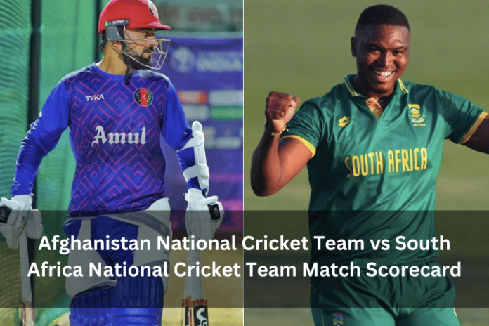 Afghanistan National Cricket Team vs South Africa National Cricket Team Match Scorecard