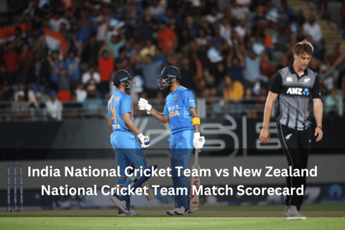 India National Cricket Team vs New Zealand National Cricket Team Match Scorecard