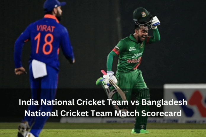 India National Cricket Team vs Bangladesh National Cricket Team Match Scorecard