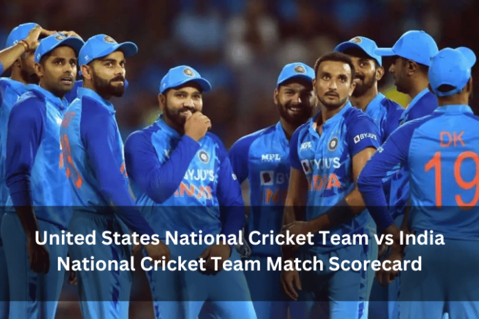 United States National Cricket Team vs India National Cricket Team Match Scorecard