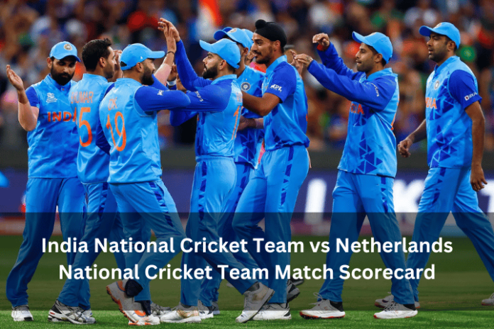 India National Cricket Team vs Netherlands National Cricket Team Match Scorecard