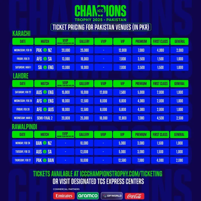 How to Purchase ICC Champions Trophy 2025 Tickets Online