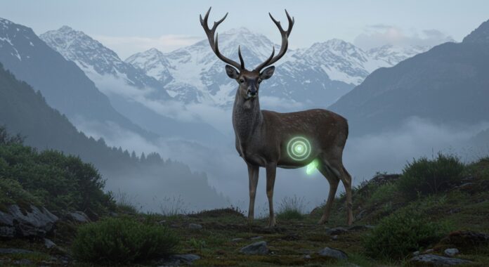 Musk Deer in the Himalayan mountains Musk Deer in the Himalayan mountains